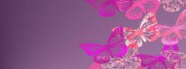 Розовые бабочки паттерн