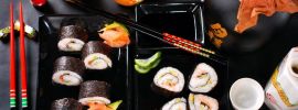Красивые роллы и суши