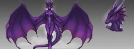 Дракон фиолетовый