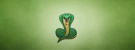 Черно зеленая змея