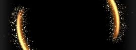 Золотой логотип на черном фоне