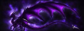 Фиолетовый дракон арт