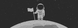 Космонавт на луне