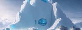 Ледяная стена в антарктиде