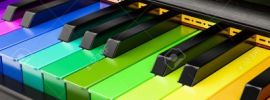 Цветное пианино