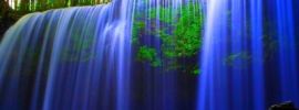 Голубой водопад