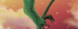 Зеленые арт драконы