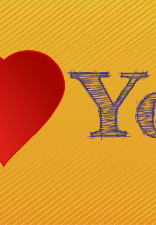 Надпись i love you