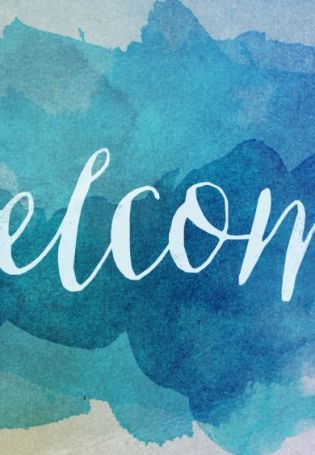 Красивая надпись welcome