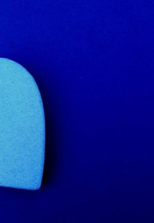 Голубые сердечки