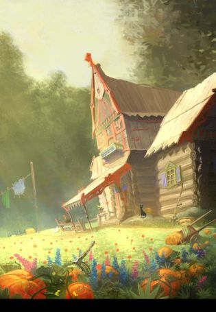 Деревенская изба