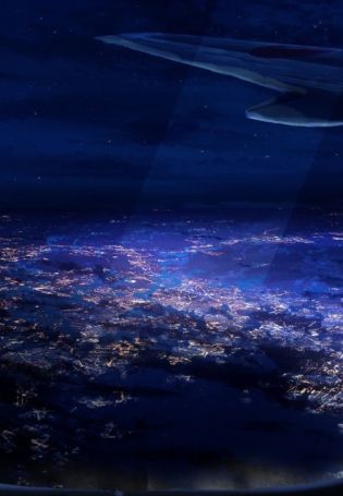 Обои ночная земля