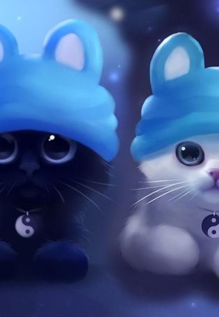 Милые котики обои