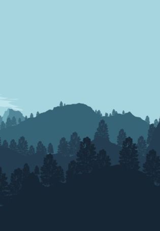 Обои пиксельный лес
