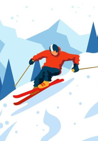 Лыжные гонки арт
