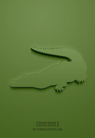 Крокодил значок