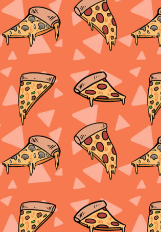 Кусочки пиццы фон