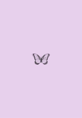Фиолетовые бабочки эстетика