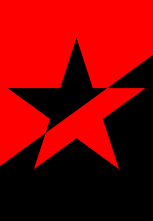 Красно черная звезда