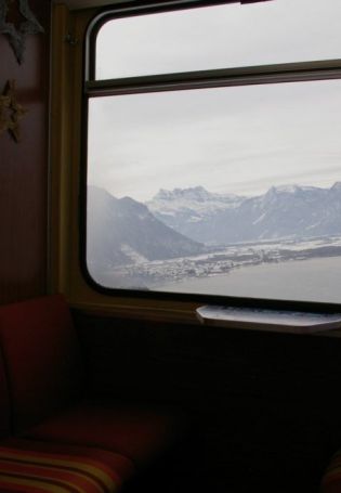 Вид из купе поезда