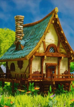 Сказочный деревянный домик