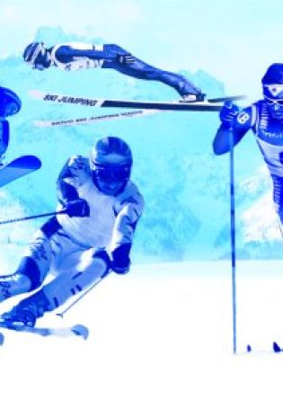 Фон лыжный спорт