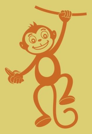 Рисунок обезьянки