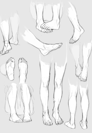 Рисунок ноги
