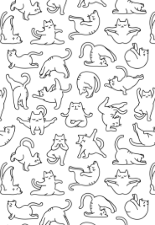 Рисунки маленькие котики