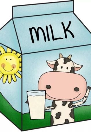 Рисунок пакета молока