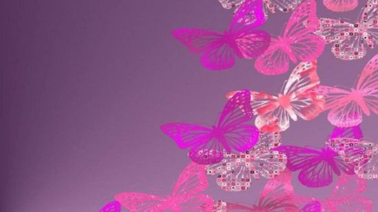 Розовые бабочки паттерн