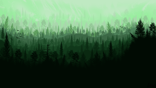 Пиксельный лес