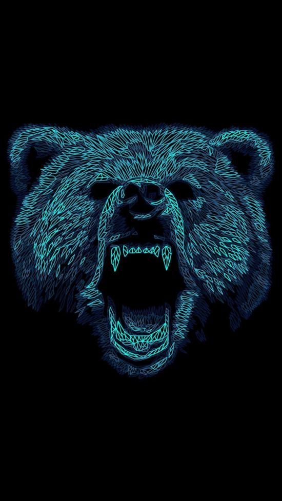 Злой медведь арт