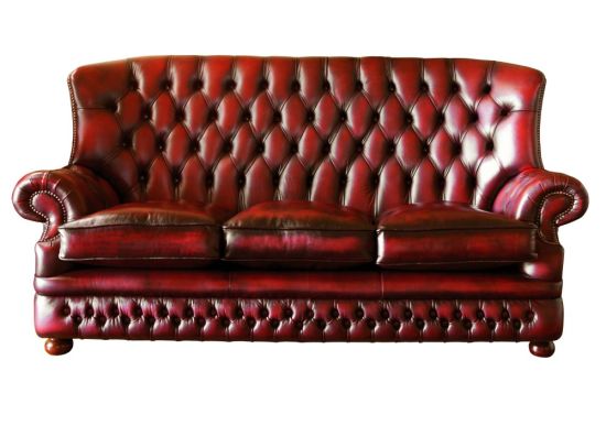 Кожаный диван честерфилд