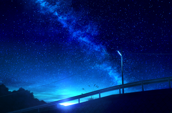 Синее ночное небо