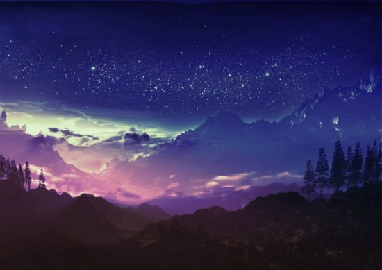 Ночное небо арт