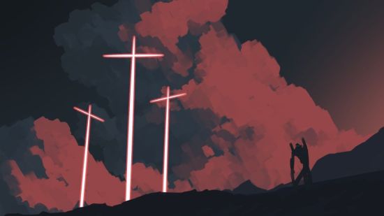 Крест в горах