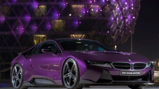 Фиолетовые обои машины