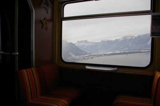 Вид из купе поезда
