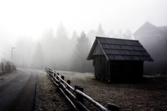 Деревня в тумане