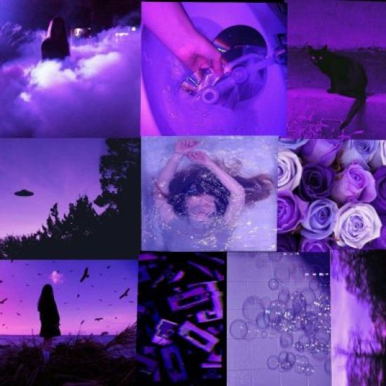 Эстетика фиолетового цвета обои