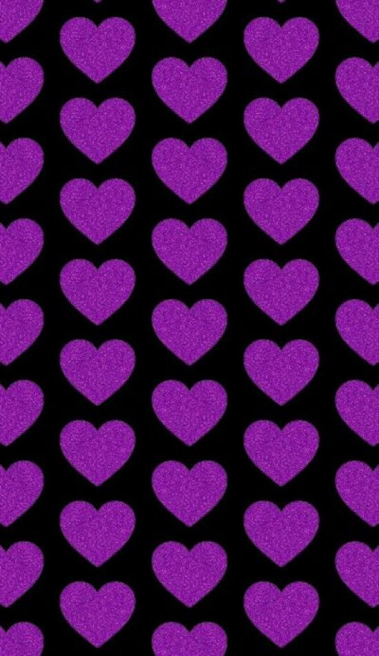 Фиолетовые сердечки обои эстетика