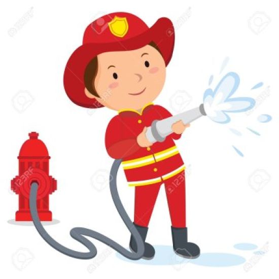 Рисунок пожарного