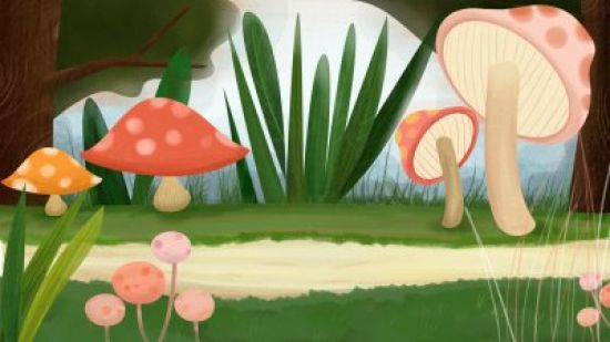 Нарисованный гриб