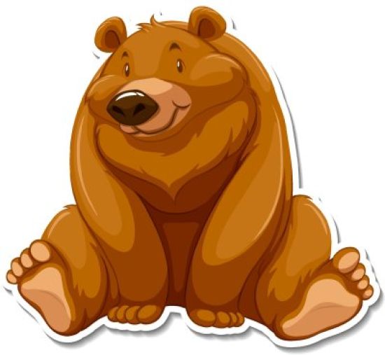 Нарисованный медведь