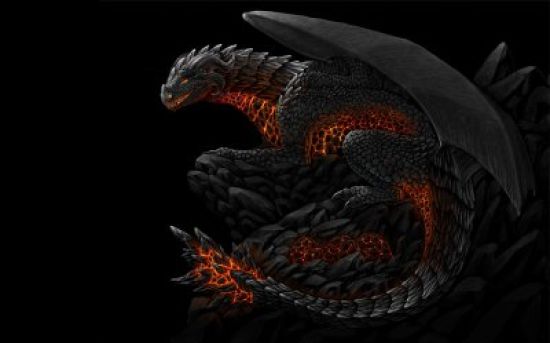 Рисунки черных драконов
