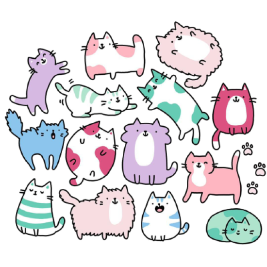 Рисунки милых маленьких котиков