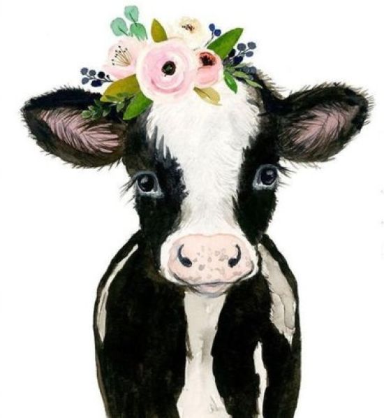 Нарисованная корова