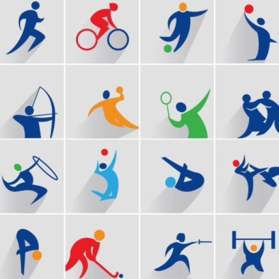Эмблемы видов спорта в одном виде