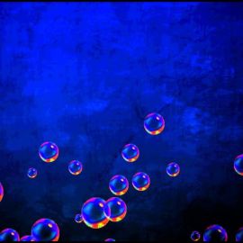Голубой фон с пузырями